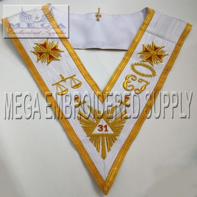 Masonic Scottish rite 31 degree collar
